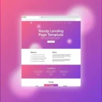 تصميم صفحة هبوط جاهزة